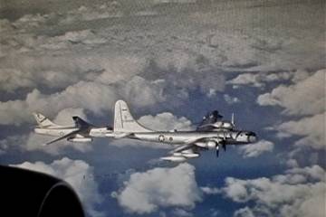 B-66 tucked in close