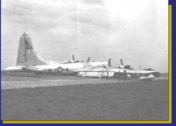 KB-50 with collapsed landing gear