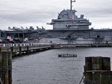 TTA group heading out to the USS Yorktown