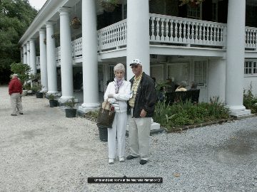 Chris and Bob Horne at the Magnolia Plantation