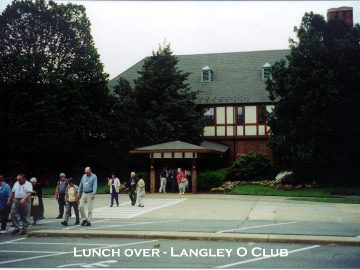 Lunch over, Langley O Club