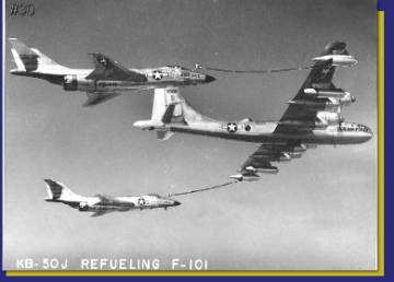 KB-50J refueling F-101