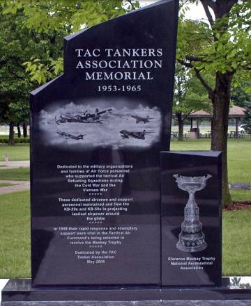 Tac Tankers Association Memorial, 1953–1965, with Clarence Mackay Trophy panel